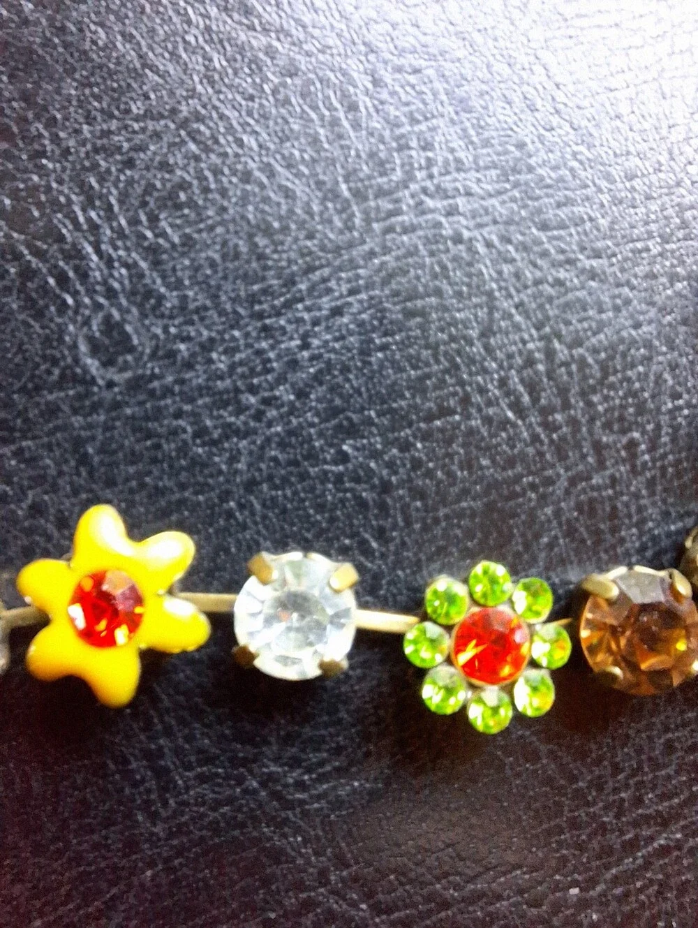 VOLM Vintage Colorful Statement Necklace Flowers Various Charms & Pendants